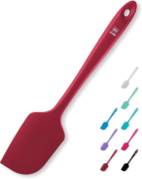 DI ORO Large Silicone Spatula, 600ºF Heat-Resistant, Seamless Design, Pro-Grade Non-Stick Silicone Rubber with