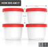 2 8oz set Frozen BALCI - Ice Cream Container - Quart & - Perfect Reusable Freezer Storage for Homemade Ice Cream Tubs