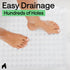21x21 Inch, GORILLA GRIP Patented Square Shower Stall Mat, Small Bathtub Floor Mats for Stand Up Showers with Suction