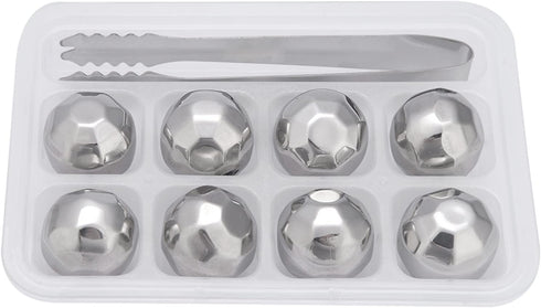 Stainless Steel Ice Spheres for Chilled Wine, Whiskey, and Fruit Drinks