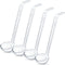 4 Pieces 1 oz Clear Ladle, Small Gravy Ladle with Long Handle for Serving Dressings and Sauces