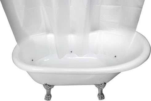 River Dream Plastic Snap in Shower Curtain Liner Replacement with Magnets, Removable Liner (1, Plastic-Update)