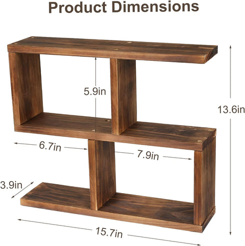 Window Sill Plant Stand: Small Wood Plant Shelf for Succulents, 3 Tier Tabletop Display Rack for Desktop Plants