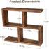 Window Sill Plant Stand: Small Wood Plant Shelf for Succulents, 3 Tier Tabletop Display Rack for Desktop Plants