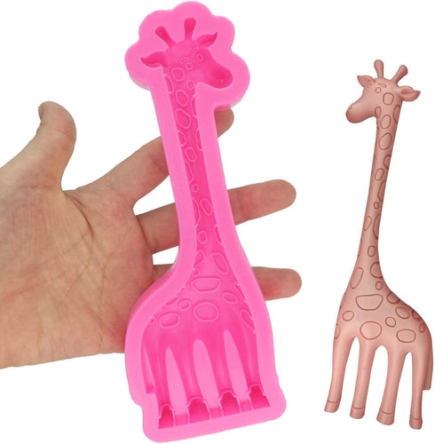 2Pcs/Set Giraffe Fondant Molds - Animal Silicone Gum Paste Sugarcraft Cake Decorating Tool