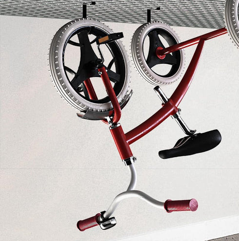 Bike Hooks for Garage Ceiling Mount Rack – Heavy Duty 4X8 Overhead Storage Rack for Ceiling Hanging Bicycles