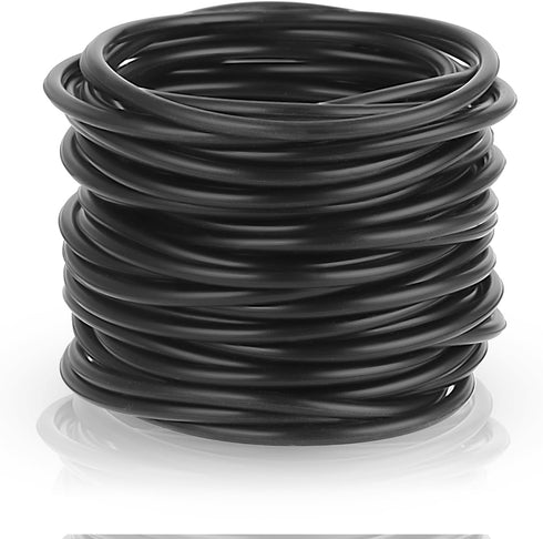 Xelsluthe 40 Pieces Black Silicone Jelly Bracelets Stretchy 80s Gummy Silicone Wristbands Hair