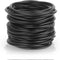 Xelsluthe 40 Pieces Black Silicone Jelly Bracelets Stretchy 80s Gummy Silicone Wristbands Hair