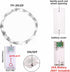 Ranlraka 7Ft White LED Christmas Fairy Lights for Bedroom Battery Operated String Lights Mason Jar Lights Waterproof