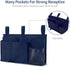 Bseash Bunk Bed Organizer, Bedside Caddy Hanging Storage Bag with 8 Pockets for College Dorm, Baby Bed