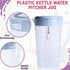 3 Litre Plastic Pitcher with Lid, BPA-FREE Eco-Friendly Juice Container for Hot/Cold Beverages, 102 oz Transparent