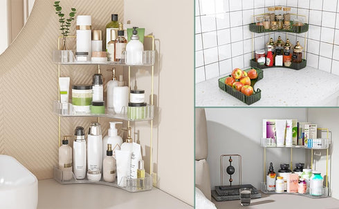 Counter 3 Countertop Webetop Corner Bathroom Organizer Tier Bathroom Organizers Shelf Makeup Organizer for Vanity