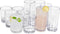 REALWAY Plastic Cups Reusable - Unbreakable Drinking Glasses, BPA Free Dishwasher Safe Drinkware for Kitchen Use