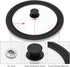 Universal Vented Tempered Glass Lid for Pots, Pans, Skillets with Heat Resistant Silicone Rim, Fits 6-8 inch Cookware,