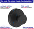 Suction Cup Hooks for Shower, Removable Towel Hooks for Bathroom and Glass Door, 2 Pack, Black