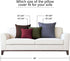 Jeanerlor Set of 2 Decorative Cotton Linen Couch 26"x26" Throw Pillow Case, Durable Classy Cushion Cover for