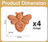 dgudgu Set 4 Bee Shape Brown Sugar Keeper Terra Cotta Brown Sugar Saver Terracotta Brown Sugar Keeper Disc