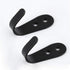 MsBong 12 Pcs Black Coat Hooks for Wall, Heavy Duty Wall Mounted Hooks for Coats, Key, Towel, Bags