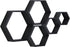 PHOENANCEE Hexagon Floating Shelves, Set of 5 Wall Mounted Wood Honeycomb Storage for Home Room Decor