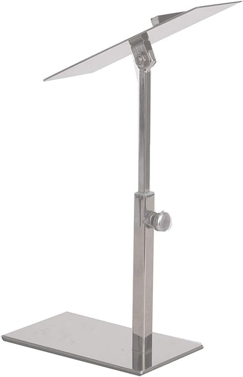 1 pcs Modern Mirror Polished Shoe Riser Sandal Shoe Store Metal Shoe Display Stand Rack Stand Adjustable Height (Mirror