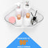 Acrylic Corner Shower Caddy, Strong Adhesive Shower Organizer Clear Wall Mounted Bathroom Shelf No Drilling Basket Rack
