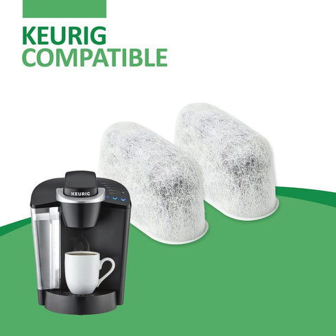Pack of 6 Replacement Charcoal Water Filters for Keurig and Breville BWF100 Coffee Machines, Compatible Filters