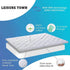 LEISURE TOWN Queen Mattress Pad Cover - Cooling Top Pillow Top with Snow Down Alternative Fill (8-21 Inch Fitted)