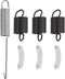 Washing Machine Kit with 1 Pcs W10250667 Counterbalance Spring and 3 Pcs WP63907 Suspension Springs