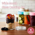 2-Pack 20oz Glass Jars with Lids, glass yogurt containers with lids, wide mouth mason jars, BPA free Food Storage