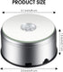 Mudder 7 LED Rotating Display Stand Light, Colorful Crystal Base Cup Turner Platform, 360 Degree Spinner
