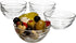 Vikko 3.5" Small Glass Bowls, Clear Prep Bowls for Cooking, Sauce, Snack, Dessert, and Dip, Set of 6