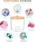 JYPS Large Capacity Laundry Pods Container with Bamboo Lid, Clear Acrylic Powder Detergent Containers for Pods, Scent