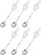 uxcell 6Pcs Stainless Steel Music Note Coffee Spoon, Mini Tableware Dessert Spoons for Tea Coffee Cake