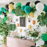 TIETHEKNOT Fake Leaves, 60 Pcs Artificial Tropical Palm Monstera Leaves with Stems for Party Decorations