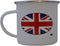 Rogue River Tactical UK United Kingdom Camp Mug, Enamel Camping Coffee Cup Gift with Union Jack