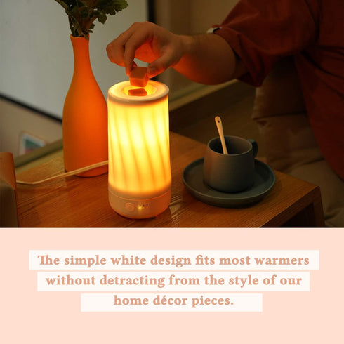 2Pcs Reusable Wax Melt Warmer Liners, Silicone Leakproof Wax Tray for Scented Electric Wax Warmers, Candle Warmer