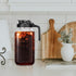 HomeCheer 2 Set 64 oz (2 (2) Quart), Black Cold Brew Coffee Maker, Iced Tea Machines, Thick Glass with Pour Spout