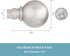 Kenney KN80102 Mercer Ball End Standard Decorative Window Curtain Rod, 36-66" Adjustable Length, Brushed Nickel Finish