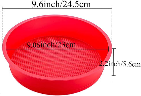 GBYAN Springform Pan Protector for 8 inch, 8.5 inch Springform Pan Round Cheesecake Water bath Pan Silicone Baking Pan Accessories Preventing Water from Entering the Springform Pan by GBYAN