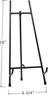 Red Co. 15” Tall Modern Metal Tripod Plate Stand and Art Holder Easel, Black by Red Co.