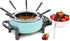Nostalgia 12-Cup Electric Fondue Pot Set for Cheese & Chocolate, Stainless Steel Kitchen Gadgets with 8 Forks