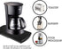 Hosko Appliance Caddy - Sliding Coffee Maker Tray, 12" Coffee Pot Slider with Smooth Rolling Wheels (2 Pack, Black)