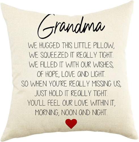 Ogiselestyle Grandma Gifts Pillow Covers 18x18 Inch, Decorative Home Throw Pillow Case,