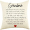 Ogiselestyle Grandma Gifts Pillow Covers 18x18 Inch, Decorative Home Throw Pillow Case,