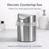 JILLICK 1.6 Liter/0.4 200 Count Countertop, Mini Trash Bags Gal- Tiny Clear Trash Can Liners for Desktop, Makeup