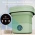Portable Washer Machine, 10 Liters, Compact Folding Mini Laundry Machine with Spin, 3 Modes, Green for Dorm RV