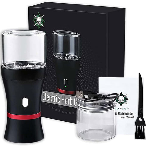 AiTURE 1100 50ml Upgraded Mini Electric Grinder Spice Smart Herb mAh with Jar,Easy to Carry (big)