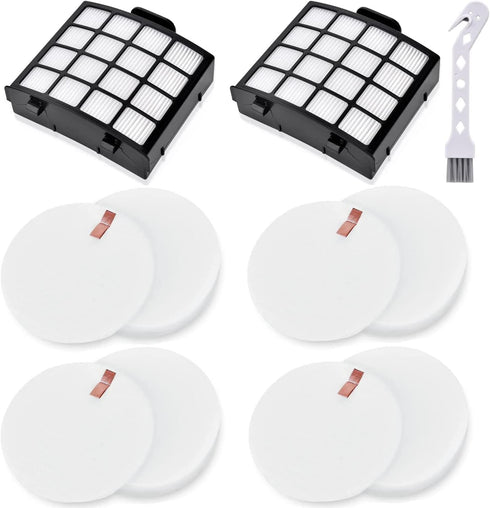 Leadaybetter AZ2002 Vacuum Filter Replacement for Shark Vertex DuoClean PowerFin, 2 HEPA, 4 Foam, 4 Felt Filters