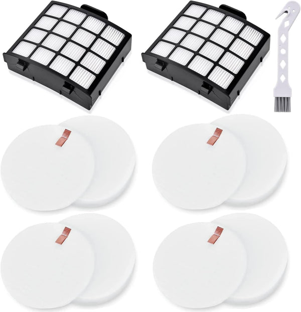 Leadaybetter AZ2002 Vacuum Filter Replacement for Shark Vertex DuoClean PowerFin, 2 HEPA, 4 Foam, 4 Felt Filters