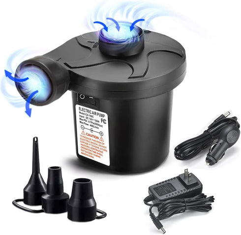 BrilliantHouse Electric Air Pump, Portable Quick-Fill Air Mattress Pumps for Inflatable Cushions with